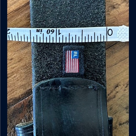 ***SOLD*** Ralph Lauren POLO JEANS COMPANY RALPH LAUREN   XS-S BLK LEATHER BELT - Picture 10 of 13